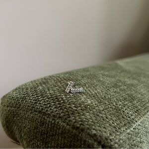 Small Bar Silver Diamond Stud Earrings